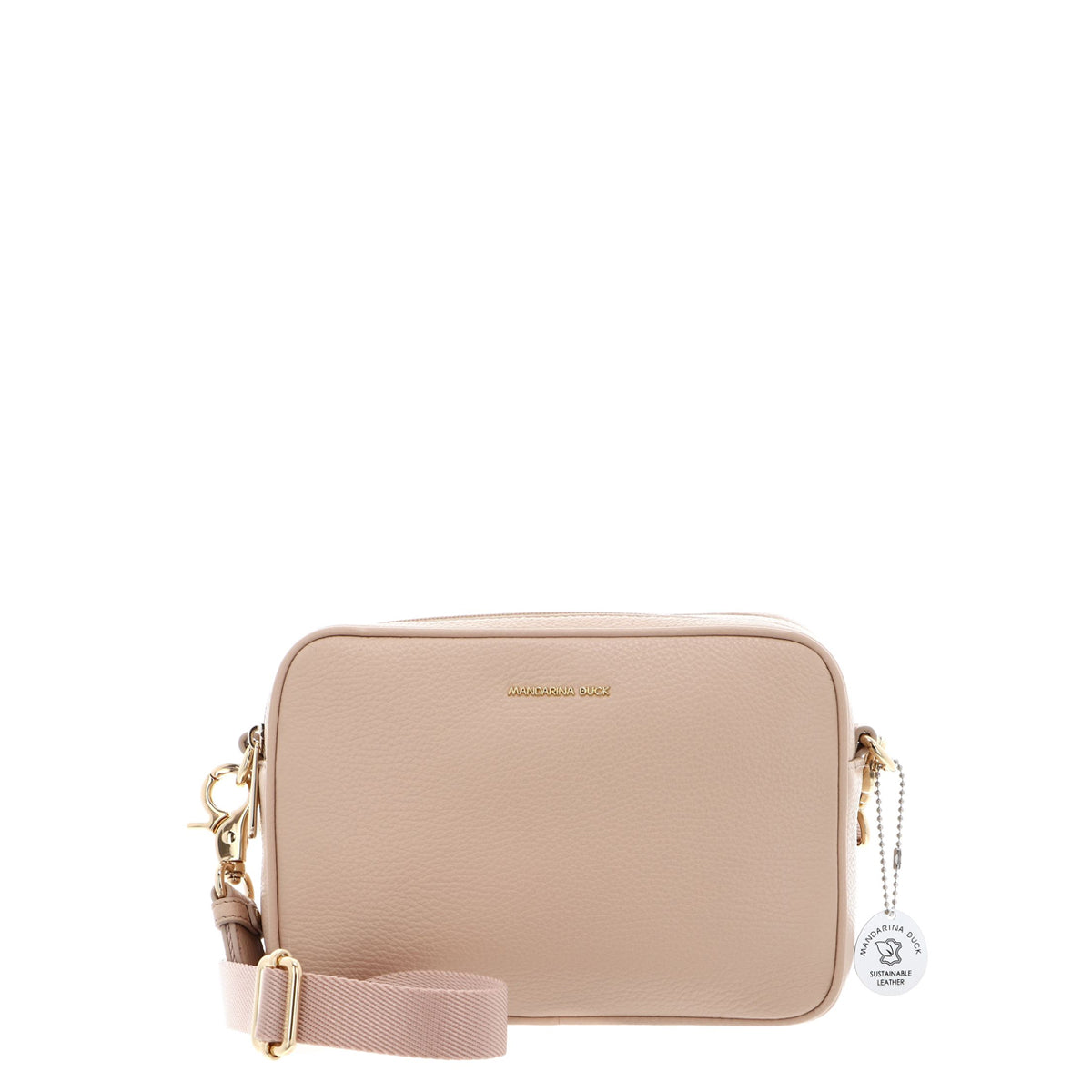 Mandarina Duck - Camera Bag Mellow Leather Lamb's Wool - P10FZT83 - LAMB'S/WOOL