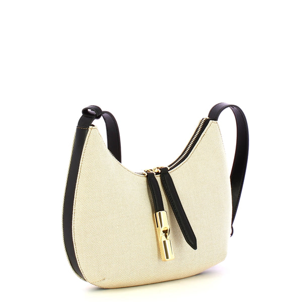 Furla - Tracolla Goccia S Natural Nero WB01634BX3542 NATURAL | Italystation.com Shop Now at italystation.com