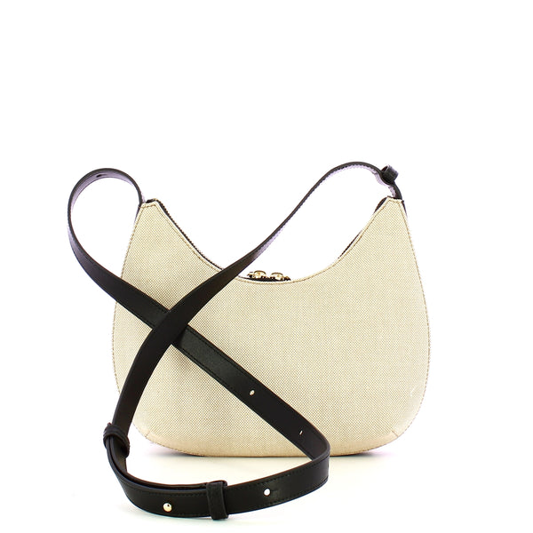 Furla - Tracolla Goccia S Natural Nero WB01634BX3542 NATURAL | Italystation.com Shop Now at italystation.com