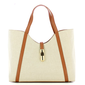 Furla - Borsa a spalla Goccia XL Natural Brandy WB01729BX3542 | Italystation.com Shop Now at italystation.com