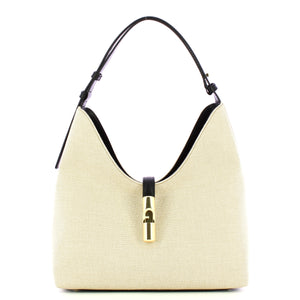 Furla - Borsa a spalla Goccia M Natural Nero WB01633BX3542 N | Italystation.com Shop Now at italystation.com