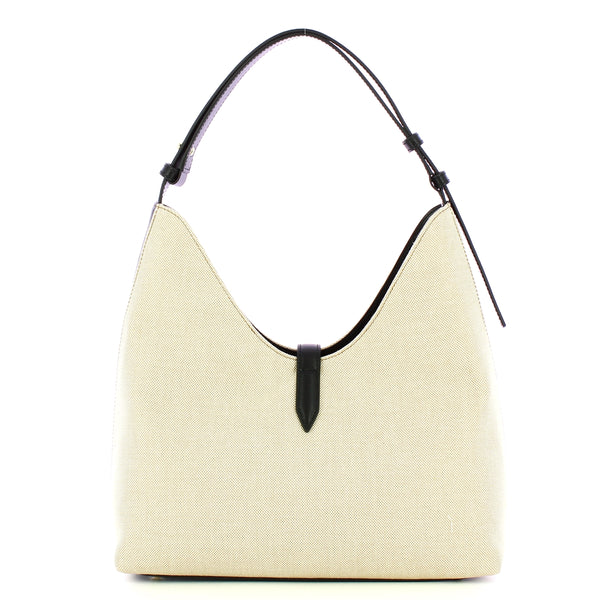 Furla - Borsa a spalla Goccia M Natural Nero WB01633BX3542 N | Italystation.com Shop Now at italystation.com