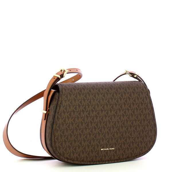 Michael Kors - Tracolla Flap Lydia media Brn/Acorn 30R5 | Italystation.com Shop Now at italystation.com