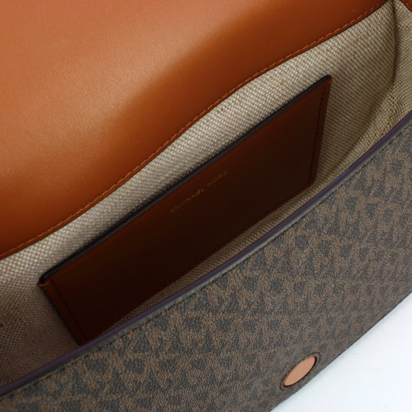 Michael Kors - Tracolla Flap Lydia media Brn/Acorn 30R5 | Italystation.com Shop Now at italystation.com