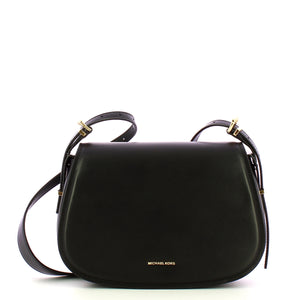 Michael Kors - Tracolla Flap Lydia media Black 30R5GL0M | Italystation.com Shop Now at italystation.com