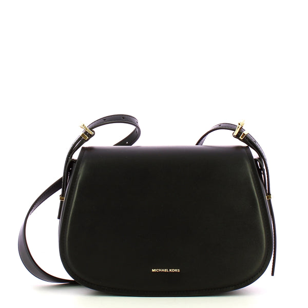 Michael Kors - Tracolla Flap Lydia media Black 30R5GL0M | Italystation.com Shop Now at italystation.com