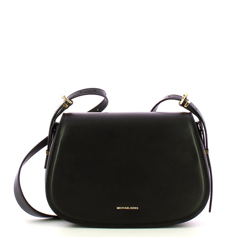 Michael Kors - Tracolla Flap Lydia media Black 30R5GL0M | Italystation.com Shop Now at italystation.com