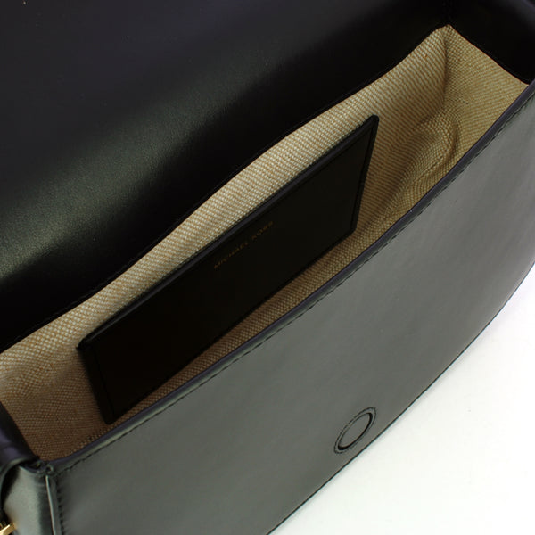 Michael Kors - Tracolla Flap Lydia media Black 30R5GL0M | Italystation.com Shop Now at italystation.com
