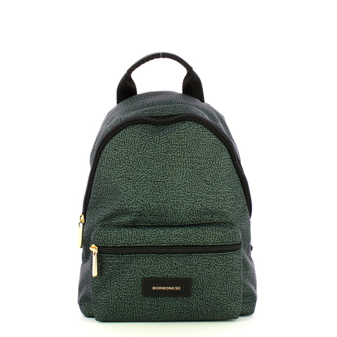 Borbonese - Zaino Small Peltro 224069J47 PELTRO | Italystation.com Shop Now at italystation.com