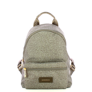 Borbonese - Zaino Small Tortora Marrone 224069J47 TORTOR | Italystation.com Shop Now at italystation.com