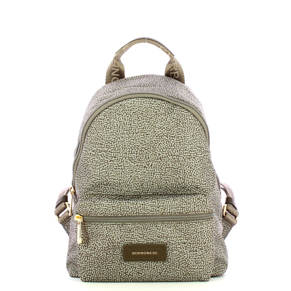 Borbonese - Zaino Small Tortora Marrone 224069J47 TORTOR | Italystation.com Shop Now at italystation.com