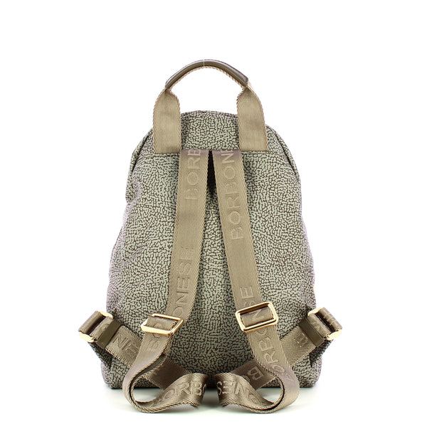 Borbonese - Zaino Small Tortora Marrone 224069J47 TORTOR | Italystation.com Shop Now at italystation.com