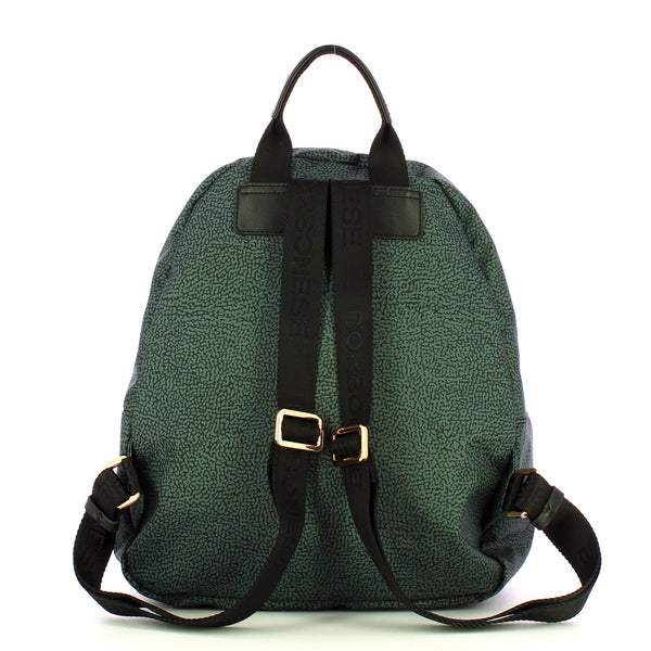 Borbonese - Zaino Medium Peltro 224080J47 PELTRO | Italystation.com Shop Now at italystation.com