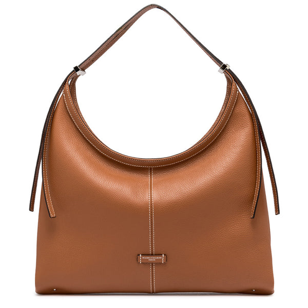Gianni Chiarini - Borsa a spalla Norma Maxi Caramello | Italystation.com Shop Now at italystation.com