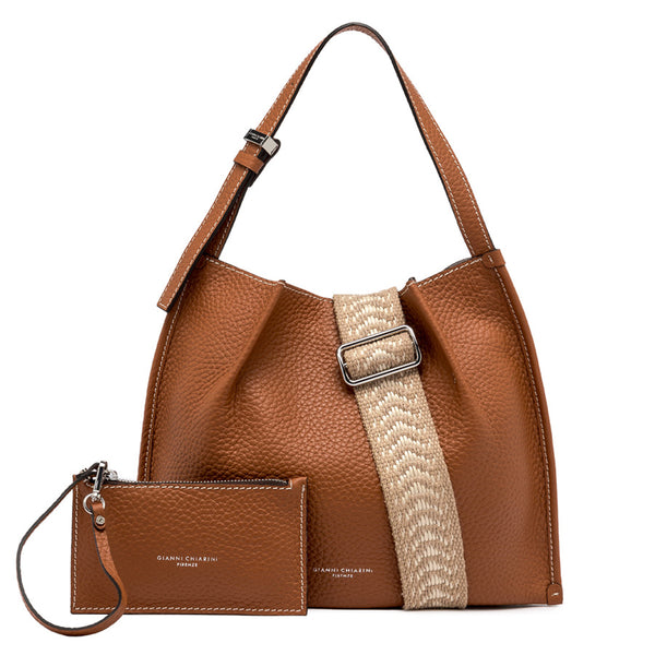 Gianni Chiarini - Dory Caramello Sabbia Shoulder Bag | Italystation.com Shop Now at italystation.com