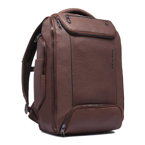 Piquadro - Cronus Marrone 15.6" Laptop Backpack - CA6689S134 - MARRONE