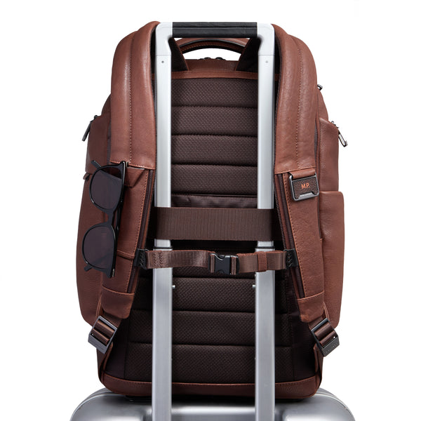 Piquadro - Cronus Marrone 15.6" Laptop Backpack - CA6689S134 - MARRONE