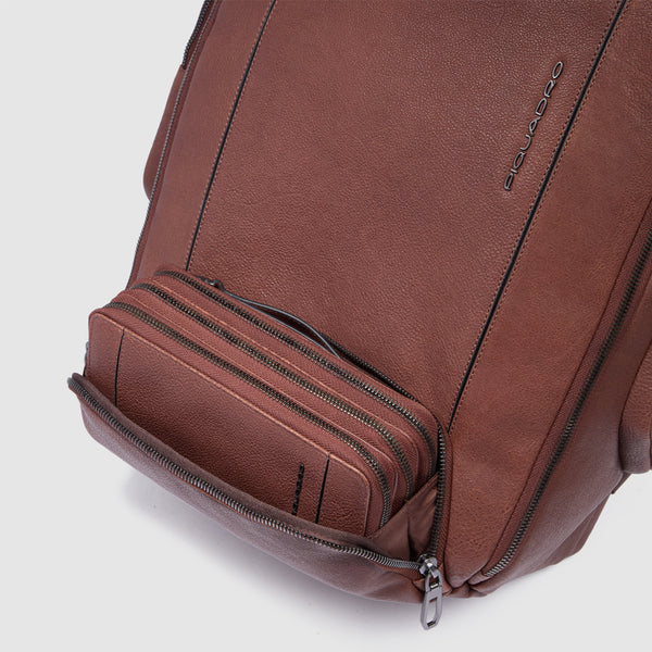 Piquadro - Cronus Marrone 15.6" Laptop Backpack - CA6689S134 - MARRONE