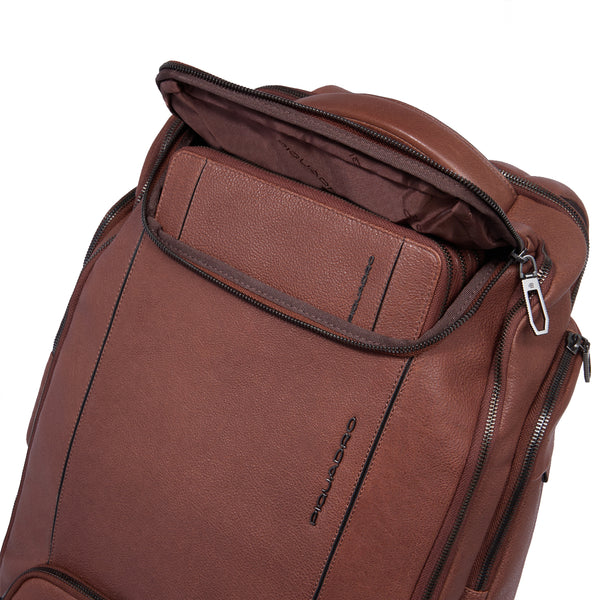 Piquadro - Cronus Marrone 15.6" Laptop Backpack - CA6689S134 - MARRONE