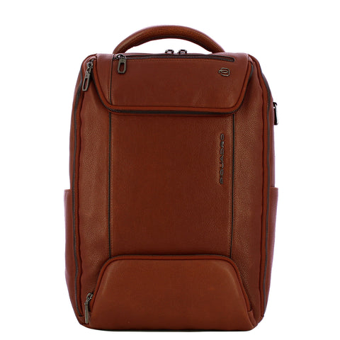 Piquadro - Cronus Marrone 14" Laptop Backpack - CA6688S134 - MARRONE