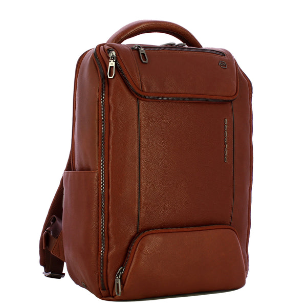 Piquadro - Cronus Marrone 14" Laptop Backpack - CA6688S134 - MARRONE