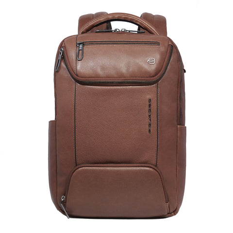 Piquadro - Cronus Marrone 13" Laptop Backpack - CA6687S134 - MARRONE