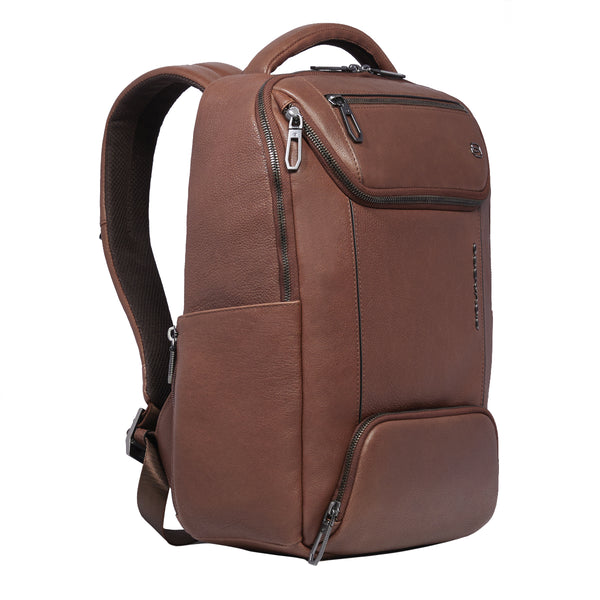 Piquadro - Cronus Marrone 13" Laptop Backpack - CA6687S134 - MARRONE