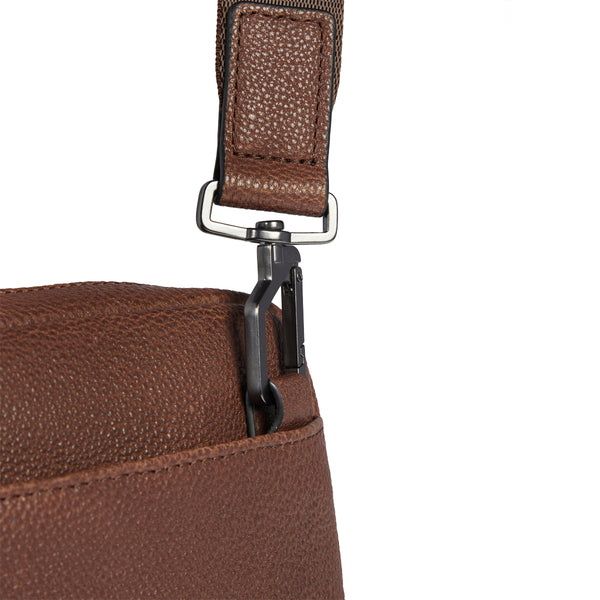Piquadro - Cronus Marrone Crossbody Bag with mini tablet sleeve - CA3084S134 - MARRONE
