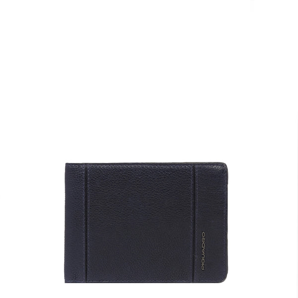 Piquadro - Cronus Blu Wallet with coin pouch - PU257S134R - BLU