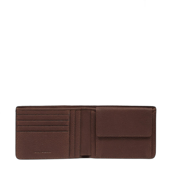 Piquadro - Cronus Marrone Wallet with coin pouch - PU257S134R - MARRONE