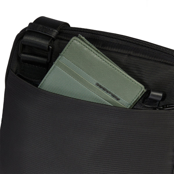Piquadro - Orion Nero Crossbody Bag with 11" tablet sleeve - CA1816S136 - NERO