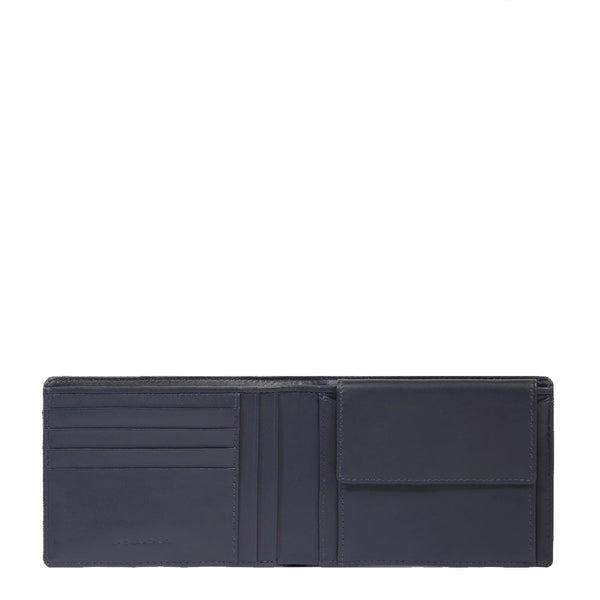 Piquadro - Orion Blu Wallet with coin pouch - PU257S136R - BLU