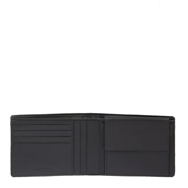 Piquadro - Orion Nero Wallet with coin pouch - PU257S136R - NERO