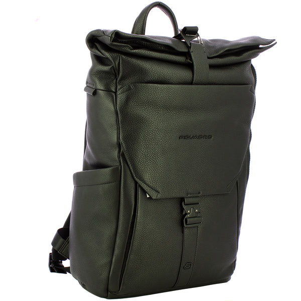 Piquadro - Than Roll-Top Nero 15.6" Laptop Backpack - CA6612S135 - NERO