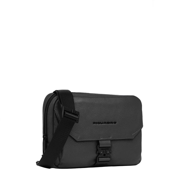 Piquadro - Than Nero Horizontal Crossbody Bag - CA6615S135 - NERO