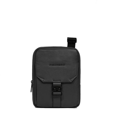 Piquadro - Than Nero Crossbody Bag with mini tablet sleeve - CA3084S135 - NERO