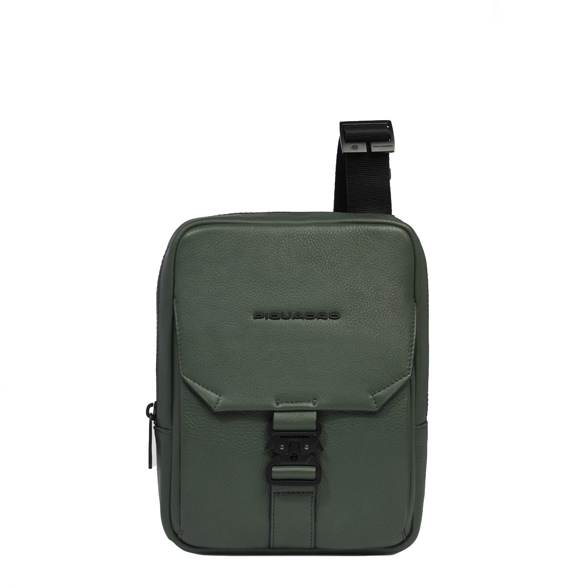 Piquadro - Than Verde Crossbody Bag with mini tablet sleeve - CA3084S135 - VERDE