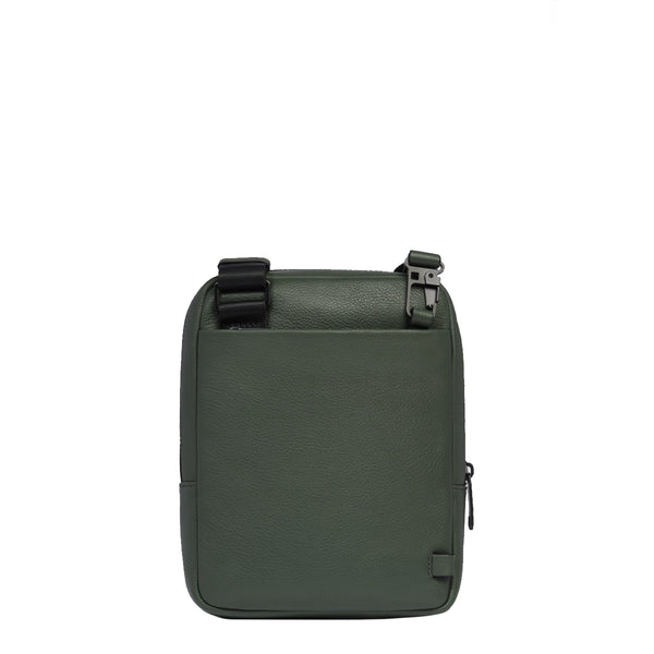 Piquadro - Than Verde Crossbody Bag with mini tablet sleeve - CA3084S135 - VERDE