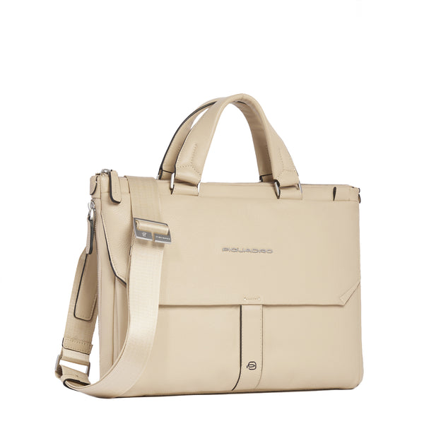 Piquadro - Than Beige 14" Laptop Briefcase - CA6698S135 - BEIGE