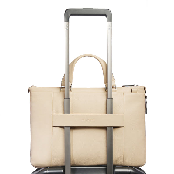 Piquadro - Than Beige 14" Laptop Briefcase - CA6698S135 - BEIGE