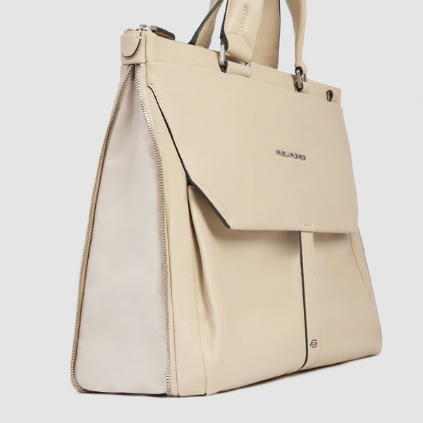 Piquadro - Than Beige 15.6" Laptop Briefcase - CA4021S135 - BEIGE