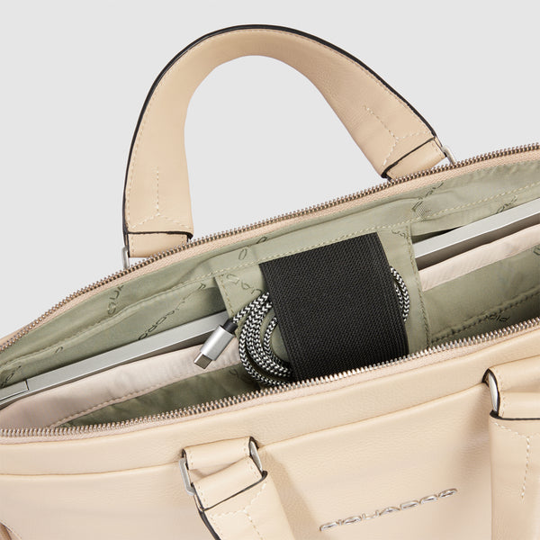 Piquadro - Than Beige 15.6" Laptop Briefcase - CA4021S135 - BEIGE