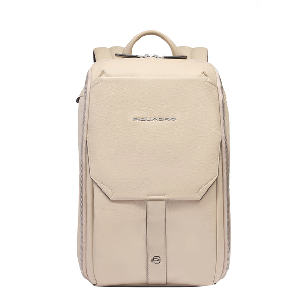 Piquadro - Than Beige 13.3" Laptop Backpack - CA6609S135 - BEIGE