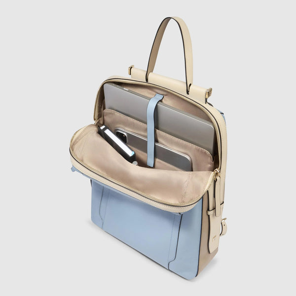 Piquadro - Circle Azzurro Beige2 14" Laptop Backpack - CA4576W92 - AZZURRO/BEIGE2