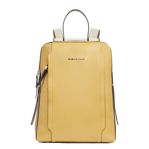 Piquadro - Circle Giallo Beige 14" Laptop Backpack - CA4576W92 - GIALLO/BEIGE