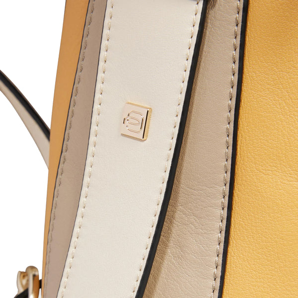 Piquadro - Circle Giallo Beige 14" Laptop Backpack - CA4576W92 - GIALLO/BEIGE