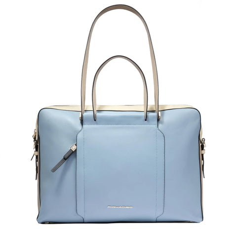 Piquadro - Circle Azzurro Beige2 15.6" Laptop Briefcase - CA6211W92 - AZZURRO/BEIGE2