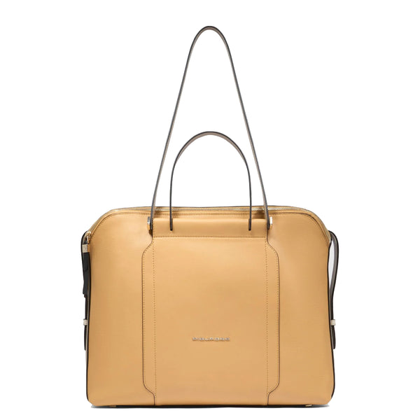 Piquadro - Circle Giallo Beige 14'' Laptop Briefcase - BD4574W92 - GIALLO/BEIGE