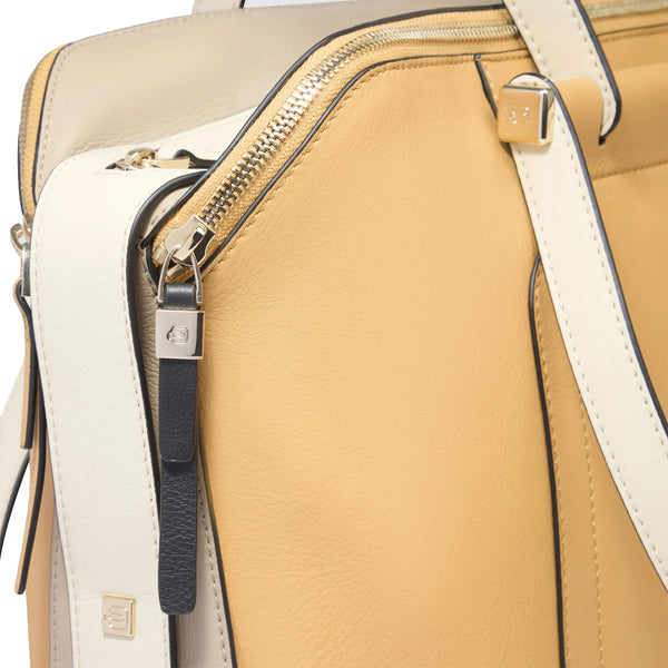 Piquadro - Circle Giallo Beige 14'' Laptop Briefcase - BD4574W92 - GIALLO/BEIGE