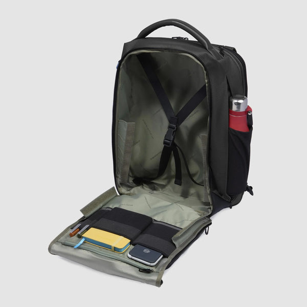 Piquadro - PQ-Eath Exp. Nero 17" Laptop Backpack - CA6631S137 - NERO